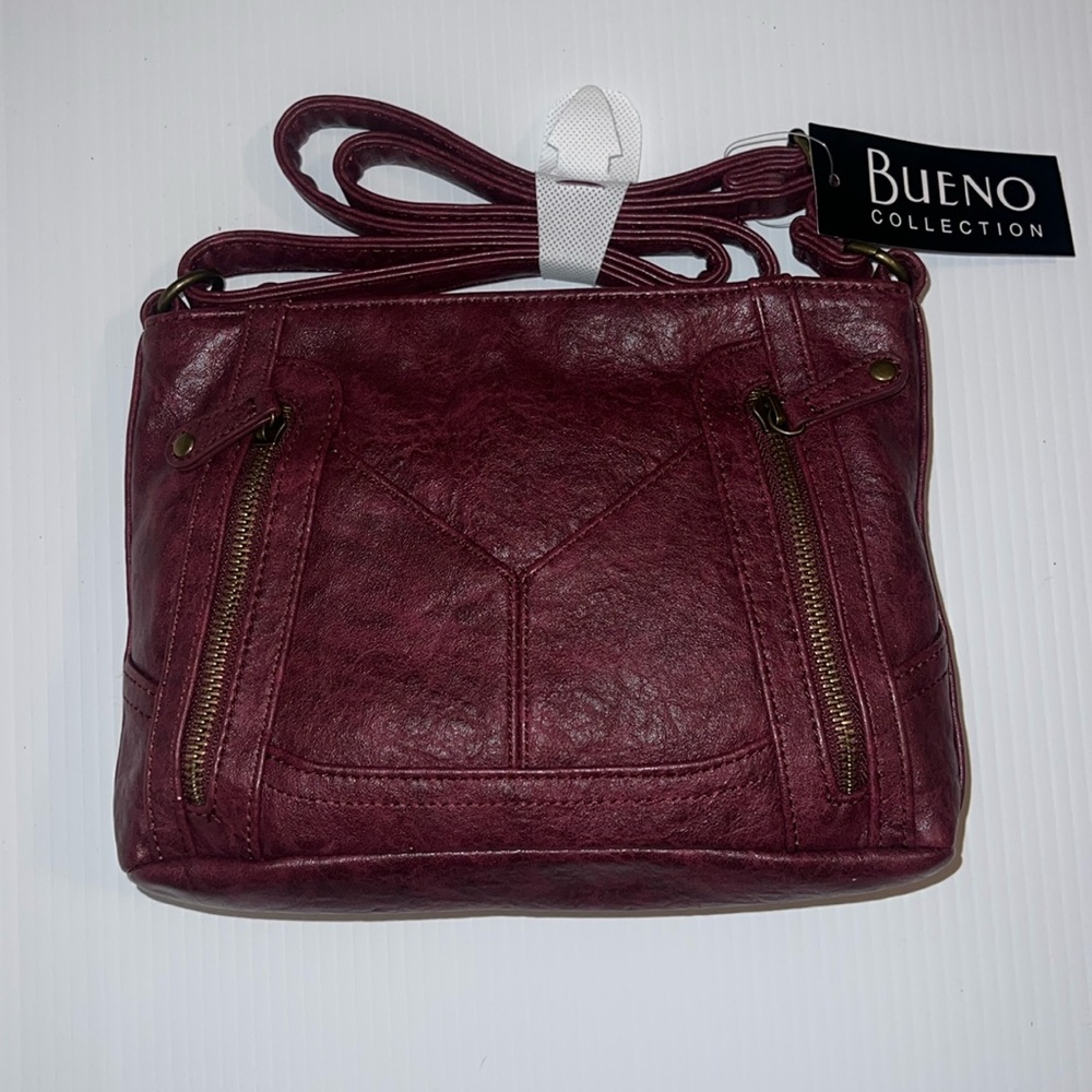 Red Leather Bueno Collection Purse